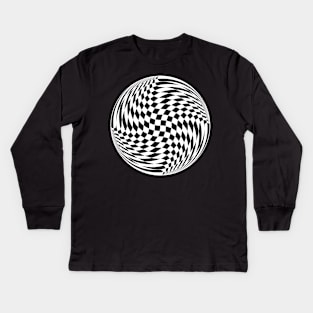 Geometricart Contort Kids Long Sleeve T-Shirt